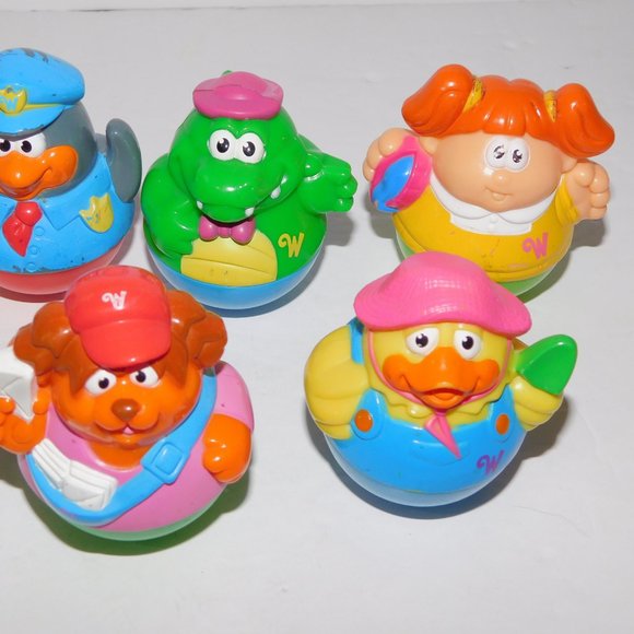 Lot 9 VTG 2003 / 2004 Playskool Hasbro WEEBLES Wobble Figures Animals People - Picture 5 of 9